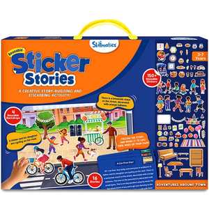 Skillmatics Art & Craft Activity - Sticker Stories, Reusable Sticker Art, DIY Craft Kits, Creative Storytelling Kit, Educational Toy, Gifts for Ages 3 to 7