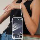 Phone Case, Compatible with iPhone 17 Pro, Transparent Electroplated Silver Phone Case, Frameless Design, with Camera Lens Protection.