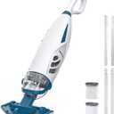 ENHULK Cordless Pool Vacuum with 6' Extension Pole, Upgraded 26.5 GPM Beast-Level Suction, 2 Filters, 1H Runtime, Handheld Rechargeable Pool Cleaner for Above Ground & Inground Pools, PC68