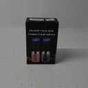 Sweet Alice Gravity Electric Pepper and Salt Grinder Set, Adjustable Coarseness, Battery Powered with LED Light, One Hand Automatic Operation, Stainless Steel Black, 2 Pack (2.5*2.5*7.9inch, Set/Black)