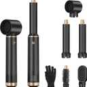 Sendowtek Hot Air Styler Brush Set for Women 5 in 1, 800W 3 Level Temp Hairdryer Comb for Rotating Curling Straightening Volumize Auto Wrap Curler Multi-Styler Hair Styling Tools for Multi Hair Home