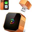 2026 Wireless CarPlay Adapter for iPhone & Android Wired to Wireless CarPlay & Android Auto Plug and Play Fast Auto Reconnect Stable Control Compatible for iOS 10+ & Android11+ Subwoofers