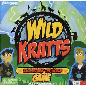 Pressman Wild Kratts Race Around the World Board Game Multicolor, 5"