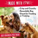 Charlee Bear Original Crunch Dog Treats, Cheese and Egg, 16 Ounce Resealable Bag, Low Calorie Training Treats for Dogs, Limited Ingredient, Healthy, Crunchy Dog Snacks, Made in USA (EXP 04/24/27)
