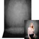 BINQOO 5x7ft Abstract Black Portrait Backdrop Graduation Headshots Photography Background Newborns Baby Photocall Adult Child Travel Family Party Yearbook Decor Studio Props