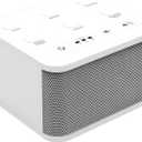 Big Red Rooster Sound Machine - 6 Sleep Sounds - Portable White Noise Machine for Office Privacy & Adult Sleeping - Compact Travel or Home - Dual Power Options - White