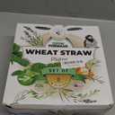 Grow Forward Premium Wheat Straw Plates - 10 Inch Reusable Hard Plastic Dinner Plates Set of 8 - Unbreakable & Microwave Safe Dishes for Dessert, Camping, RV, Outdoors, Patio, Kitchen - Moonlight