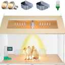25~40 Newborns Chick Brooder Box Quail Cage Bird Playground Egg Incubator Chick Starter Kit