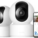 IMILAB C21 2.5K Security Camera Indoor 2 Pack, Room Camera for Bedroom 360° View, Pet Cam w/Phone App & Speaker, Indoor Cam for Dog/Kid/Baby/Elderly, Plug-in, 2.4GHz WiFi, Local/Cloud Storage