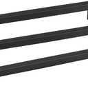 Goldenwarm 10 Pack Black Square Bar Cabinet Pull Drawer Handle Stainless Steel Modern Hardware for Kitchen and Bathroom Cabinets Cupboard,Center to Center 10in(256mm) Black Drawer Pulls