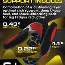 CRUVHEAL Work Orthotic Insoles - Anti Fatigue Medium Arch Support Shoe Insert Men Women - Plantar Fasciitis Flat Feet - Relieve Foot Pain - Work Boot Insoles Standing All Day (M, Blue) (M(Men 7.5-9||Women 8.5-10))