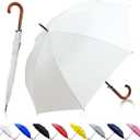 52" Large Stick Umbrella, Windproof, Big Size For Rain, Heavy Duty Umbrellas, Paraguas, Wind Resistant For Women Mens, Automatic Imbrella Adults