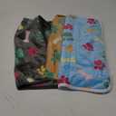 Luciphia 1 Pack 3 Blankets Fluffy Premium Fleece Pet Blanket Flannel Paw Printed Throw for Dog Cat(Small 23x16'', Grey/Brown/Blue)