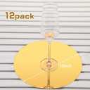 Thyle 12 Pcs 10 Inch Acrylic Round Mirrors for Tables Centerpieces Circle Mirrors Candle Plates for Wall Wedding Table Centerpieces for Baby Shower Party, Thickness 1 mm (Gold)