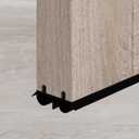 36" Kerf Slide-in Double Bulb Seal Weatherstrip Door Bottom Durable Seal for Energy Efficiency & Draft Protection (Black)