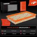 A-Premium 2-PC Engine Air Filter Compatible with Chevrolet & Buick