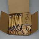Tinlade 60 Pcs CNA Week Thank You Gift Bulk Pocket Kraft Notebook Graduation Employee Appreciation Retractable Bamboo Pen Inspirational Keychain Social Worker Gift for Volunteer Teacher(Positive)