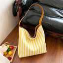 Streaks Canvas Bag, Large Capacity Tote Bag, Handbags for Women Vacation, Daily Matching(Style 534)