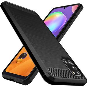Osophter for Galaxy A31 Case Shock-Absorption Flexible TPU Rubber Protective Cell Phone Cover for Samsung Galaxy A31(Black) 