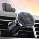 volport Magnetic Car Mount Air Vent Cell Phone Holder, Universal Vehicle Dash Dashboard Ac Airvent Cellphone Magic Stand with Clip Hook, for iPhone 16 15 Samsung Lenovo Google etc