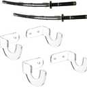 WANLIAN Wall-Mounted Sword Display Stand, Holder, Hook - Supports All Swords - 2 Pack