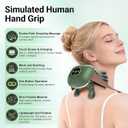 Shoulder & Neck Massager with Heat, Bionic Neck Massager for Pain Relief Deep Tissue, 4D Kneading Fingers, LCD Display & Adjustable Intensity, Relaxation Muscle Tension, Ideal Gift for Men and Women