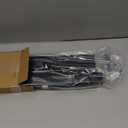 No Drill Cellular Shades for Indoor Windows, Thermal Insulating & Noise Reducing Honeycomb Blinds, Free Stop Cordless Blackout Shades, Black, 25" W x 64" H