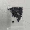 #8-32 Hex Head Acorn Cap Nuts, 304 Stainless Steel 18-8 Hexagon Head Acorn Dome Cap Nuts, Black Oxide Finish, Hex Drive, 50 PCS