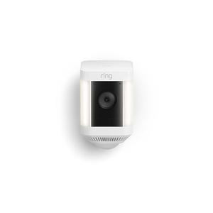 Ring Spotlight Cam Plus, Battery (newest model), Home or business security with HD video, Two-Way Talk, Color Night Vision, and Security Siren, White