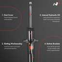 A-Premium Front Shock Absorbers Compatible with Audi A4 2009-2016, A4 Quattro 2009-2016, Q5 2009-2017, A5 2010-2014, A5 Quattro 2008-2017, S4 2010-2016, S5 2008-2017