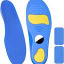 RFUNGUANGO Airtag Shoe Insert Kids, Insoles for Airtag Hidden Holder, Tracker Devise Case for Kids, Comfortable Inserts for Shoes, Upgraded Insole (Blue, 9.25-9.84IN Men 5.5/W's 7.5-M's7/W's 9)