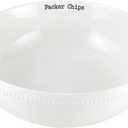 47th & Main Football Themed Ceramic Serveware, Chip Bowl, Packers