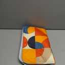 Door Mat Outdoor Mid Century Yellow Orange Grey Blue Abstract Retro Geometric Modern Welcome Mats for Front Door Indoor Entry Doormat Non-Slip Kitchen Rug/Floor Mats for Bathroom/Bedroom 
29x17 Inch