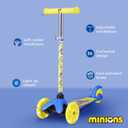 Self Balancing Kick Scooter with Light Up Wheels, Extra Wide Deck, 3 Wheel Platform, Foot Activated Brake, 75 lbs Limit, Kids & Toddlers Girls or Boys, for Ages 3 and Up