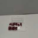 120pc Red Almond Press on Nails Short Fake Nails Press ons for Women Acrylic Nails Press on Nails&Glue Tabs, Short Red Press on Nails Almond False Nail Tip Stick on Artificial Fingernail