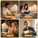 Rechargeable Lamps Cordless Lamps,6000mAh Battery Powered Lamp,3 Colors+Dimmable Desk Light,Rechargeable Table Lamp with USB Charging Port+45min-Timer,Wireless & Portable Light,Battery Operated Lights (White)