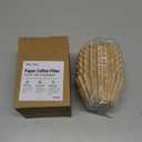 Disposable Small Coffee Filters,100PCS Unbleached Basket Coffee Paper Filter for Ninja Pods & Grounds Specialty Single-Serve Coffee Maker PB051 PB041, Kalita Wave Dripper 155, 1-2 Cup