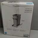 Knape & Vogt in-Cabinet Pull Out Trash Can, 20-Qt., Bottom-Mount Cabinet Installation, Requires Min 8-in Opening, 20.5 in x 8.5 in x 17.5 in, RS-PSW9-1-20-P, Platinum