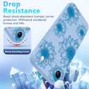 OOK Floral Case for iPhone Air Case Cute Sunflower Floral Blooms Design Soft TPU Shockproof Protective for Women Girls Slim Phone Cover - Blue Flower