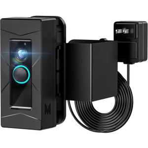 Trushome Wired Doorbell Bracket Specifically for Rings, with Double Screw Fixing, Anti-theft Doorbell Camera Stand, Suitable for Home, Office, Apartment(doorbell not included)