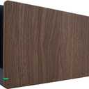 eXtremeRate Custom Soft Touch Grip Faceplate for Nintendo Switch Dock, Wood Grain Patterned DIY Replacement Housing Shell for Nintendo Switch Dock