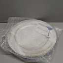 13" Vintage Charger Plates, Beaded Chargers for Dinner Plates Set of 6, Charger Plates Bulk Wedding, White