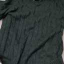 PRETTYGARDEN V Neck Cable Knit Sweaters for Women 2025 Long Sleeve Ribbed Fitted Pullover Tops Business Casual Fall Outfits (Medium, Dark Green)