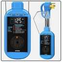 Hotrose RV Surge Protector 50 Amp with High/Low Voltage Protection, 12000 Joules 50 Amp RV Surge Protector Waterproof, Smart RV Circuit Analyzer w/LED Display, RV Adapter Plug for RV Camper