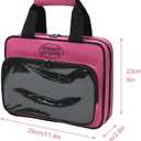 Enamel Pin Display Bag, Small Collections Travel Pin Trading,8-Page Pin Trading Book, Collectible Pin Board, Suitable for Storing Pins, Brooches, Patches (Pink)