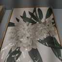 Large Framed Canvas Wall Art, White Flowers Green Leaves Decor, 16"X24"X3, 16" X 24" X 3pieces Framed
