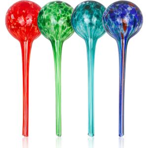 Besti Self-Watering Globes 4-Pack Extra Large Watering Globes for Plants Automatic Watering System for Potted Plants Holds 380-400ml, Waters Plants Up to 2 Weeks (Set of 4 Extra Large)
