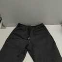 Women's Fleece Lined Sweatpants High Waisted Drawstring Cozy Baggy Straight Leg Pants with Pockets (Black) 