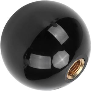 Stick Shift Knob, Gear Shift Knob,Palanca De Cambios Manual,54mm Manual Acrylic Car Shifter Handle Shift Lever with 3 Steel Adapters for M12X1.25 & (Black)