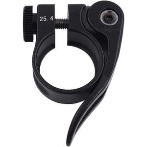 25.4mm Bike Seat Post Clamp Fits 22.2mm Seat Post Tube, Aluminum Alloy Quick Release Adjustable Bicycle Seatclamp for 22.2mm Bike Tube(#2)